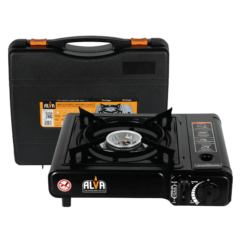ALVA SINGLE BURNER BUTANE GAS STOVE WITH CARRY CASE